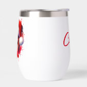 Papillon-hond met kerstmuts Kerst aangepast (Links)