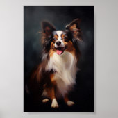 Papillon hond poster (Voorkant)