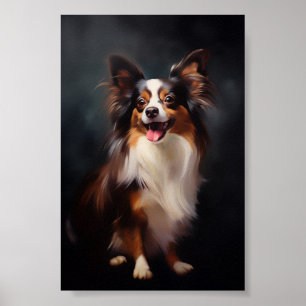 Papillon hond poster