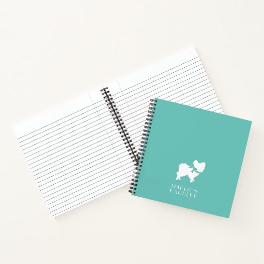 Papillon hond puppy notitieboek (Binnen)