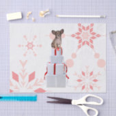 Papillon hond rood kerstweefsel papier (Craft)