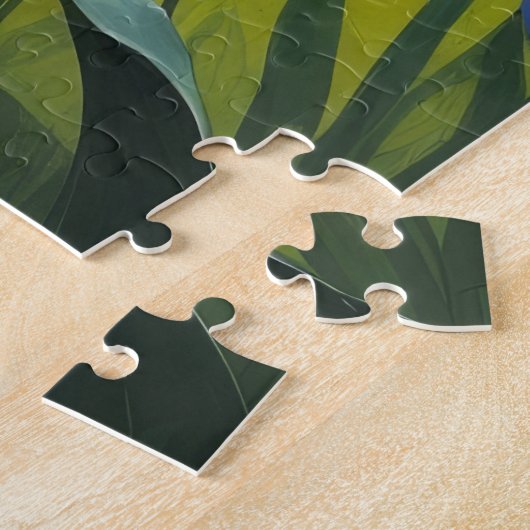 Papillon Hond Spring Bloemen Schilderen Legpuzzel (Zijkant)