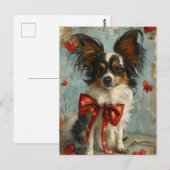 Papillon hond Valentijnsdag Briefkaart (Voorkant / Achterkant)