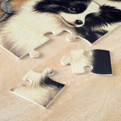  Papillon hondenillustratie Legpuzzel (Zijkant)