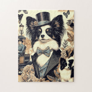Papillon hondenillustratie Legpuzzel