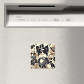  Papillon hondenillustratie Magneet (Insitu (Vaatwasser))