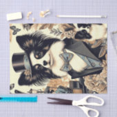 Papillon hondenillustratie Tissuepapier (Craft)
