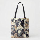  Papillon hondenillustratie Tote Bag (Voorkant)