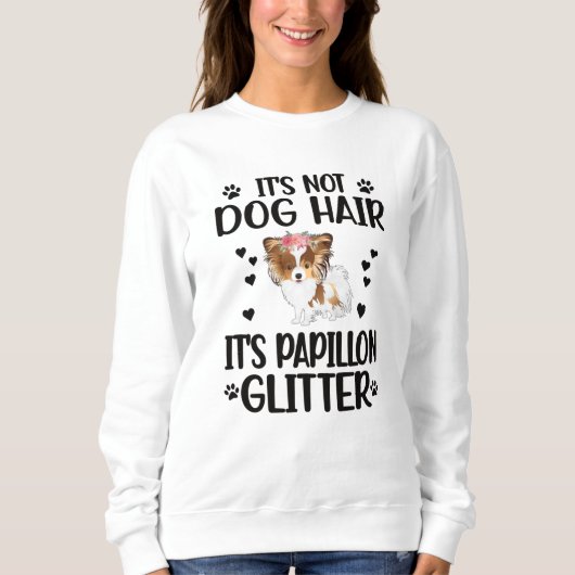 Papillon Hondenliefhebber geeft Papillon mam Dog-e Trui (Voorkant)