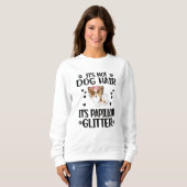 Papillon Hondenliefhebber geeft Papillon mam Dog-e Trui (Voorkant volledig)