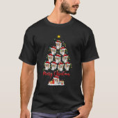 Papillon Hondenliefhebber Matching Santa Papillon T-shirt (Voorkant)