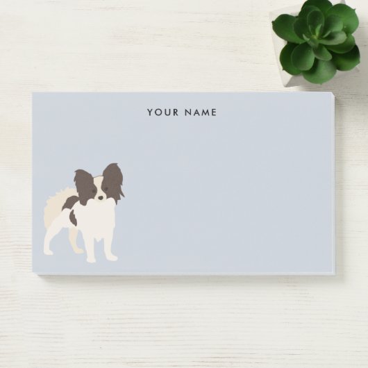 Papillon Hondenras Cartoon Post-it® Notes (Kantoor)