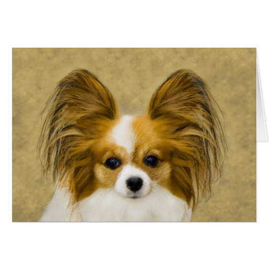 Papillon (Hound Tri) schilderen - Oorspronkelijke  (Voorkant Horizontaal)