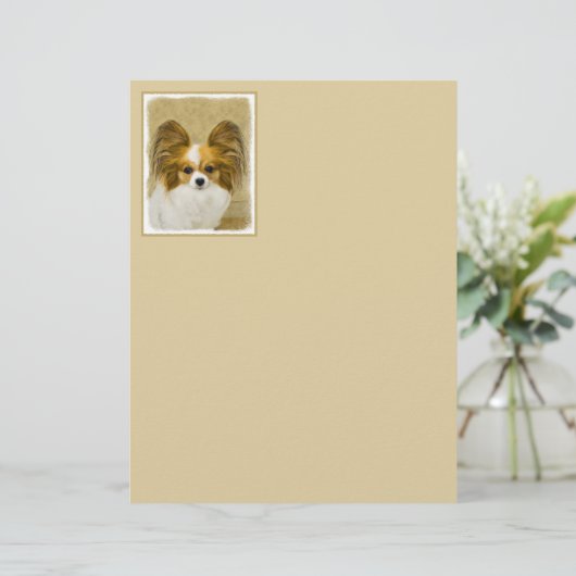 Papillon (Hound Tri) schilderen - Oorspronkelijke  (Staand voorkant)