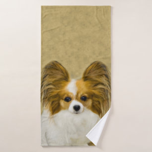 Papillon (Hound Tri) schilderen - Oorspronkelijke  Bad Handdoek