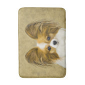 Papillon (Hound Tri) schilderen - Oorspronkelijke  Badmat (Voorkant Verticaal)