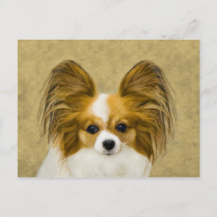 Papillon (Hound Tri) schilderen - Oorspronkelijke Briefkaart