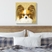 Papillon (Hound Tri) schilderen - Oorspronkelijke  Canvas Afdruk (Insitu (Slaapkamer))