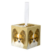 Papillon (Hound Tri) schilderen - Oorspronkelijke  Decoratie (Voorkant hoekig)