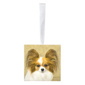 Papillon (Hound Tri) schilderen - Oorspronkelijke  Decoratie (Rechts)