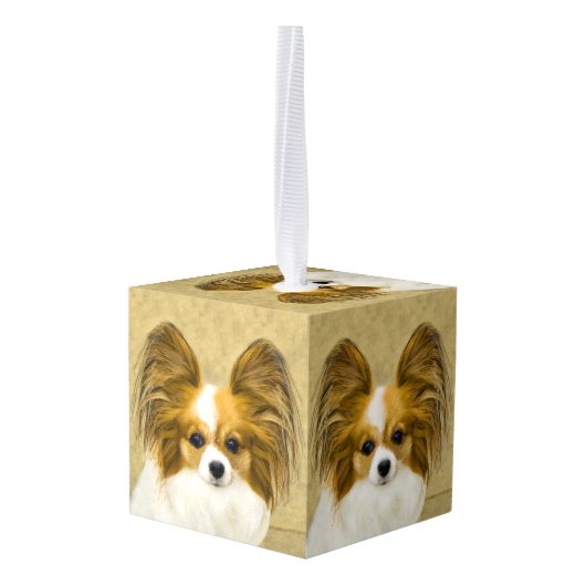 Papillon (Hound Tri) schilderen - Oorspronkelijke  Decoratie (Achter hoekig)