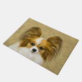 Papillon (Hound Tri) schilderen - Oorspronkelijke Deurmat (Schuin)