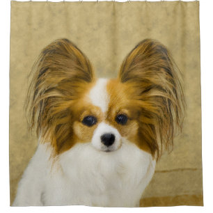 Papillon (Hound Tri) schilderen - Oorspronkelijke Douchegordijn