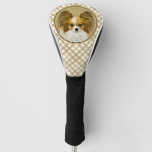Papillon (Hound Tri) schilderen - Oorspronkelijke Golfheadcover