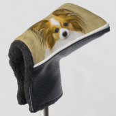 Papillon (Hound Tri) schilderen - Oorspronkelijke  Golfheadcover (3/4 voorkant)