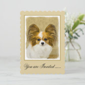 Papillon (Hound Tri) schilderen - Oorspronkelijke Kaart (Staand voorkant)