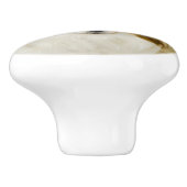 Papillon (Hound Tri) schilderen - Oorspronkelijke  Keramische Knop (Zijkant)