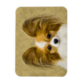 Papillon (Hound Tri) schilderen - Oorspronkelijke  Magneet (Verticaal)