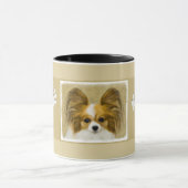 Papillon (Hound Tri) schilderen - Oorspronkelijke Mok (Midden)