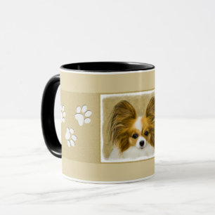 Papillon (Hound Tri) schilderen - Oorspronkelijke  Mok