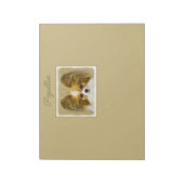 Papillon (Hound Tri) schilderen - Oorspronkelijke  Notitieblok (Linkerzijde)