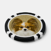 Papillon (Hound Tri) schilderen - Oorspronkelijke Poker Chips (Enkel)