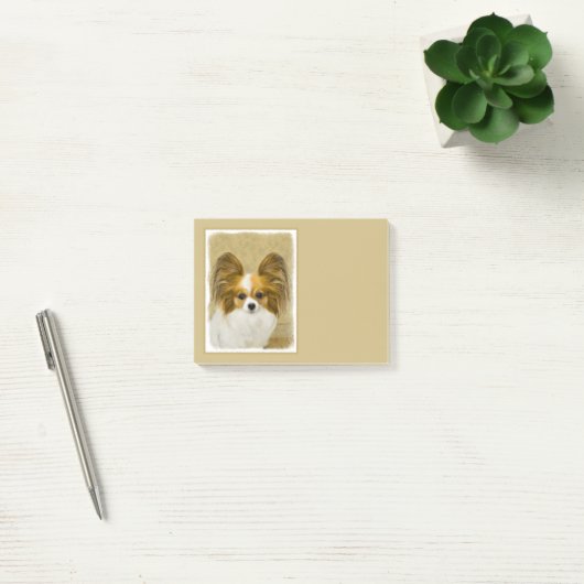Papillon (Hound Tri) schilderen - Oorspronkelijke Post-it® Notes (Kantoor)