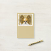 Papillon (Hound Tri) schilderen - Oorspronkelijke  Post-it® Notes (Op bureau)