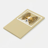 Papillon (Hound Tri) schilderen - Oorspronkelijke  Post-it® Notes (Schuin)