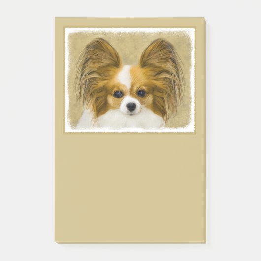 Papillon (Hound Tri) schilderen - Oorspronkelijke  Post-it® Notes (Voorkant)