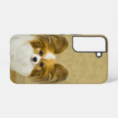 Papillon (Hound Tri) schilderen - Oorspronkelijke  Samsung Galaxy Hoesje (Achterkant horizontaal)