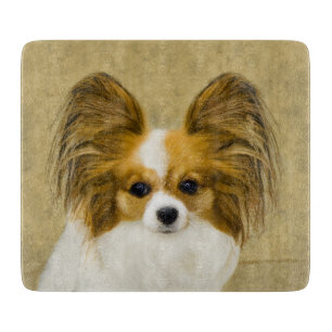 Papillon (Hound Tri) schilderen - Oorspronkelijke Snijplank