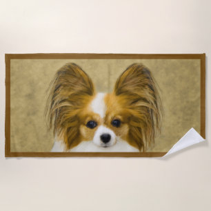 Papillon (Hound Tri) schilderen - Oorspronkelijke Strandlaken