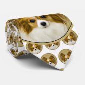 Papillon (Hound Tri) schilderen - Oorspronkelijke  Stropdas (Opgerold)