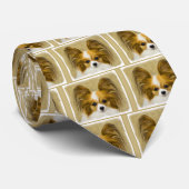 Papillon (Hound Tri) schilderen - Oorspronkelijke  Stropdas (Opgerold)