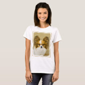 Papillon (Hound Tri) schilderen - Oorspronkelijke T-shirt (Voorkant volledig)