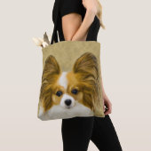 Papillon (Hound Tri) schilderen - Oorspronkelijke  Tote Bag (Dichtbij)