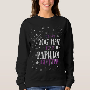 Papillon Huisdier Eigenaar Glitter Hond Hair Graph Trui