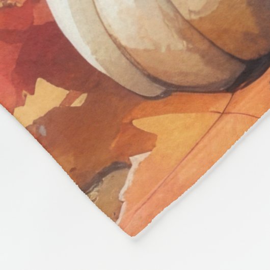 Papillon in de herfst verlaat de Thanksgiving kuns Fleece Deken (Hoek)