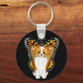 Papillon in Disguise Sleutelhanger (Voorkant)